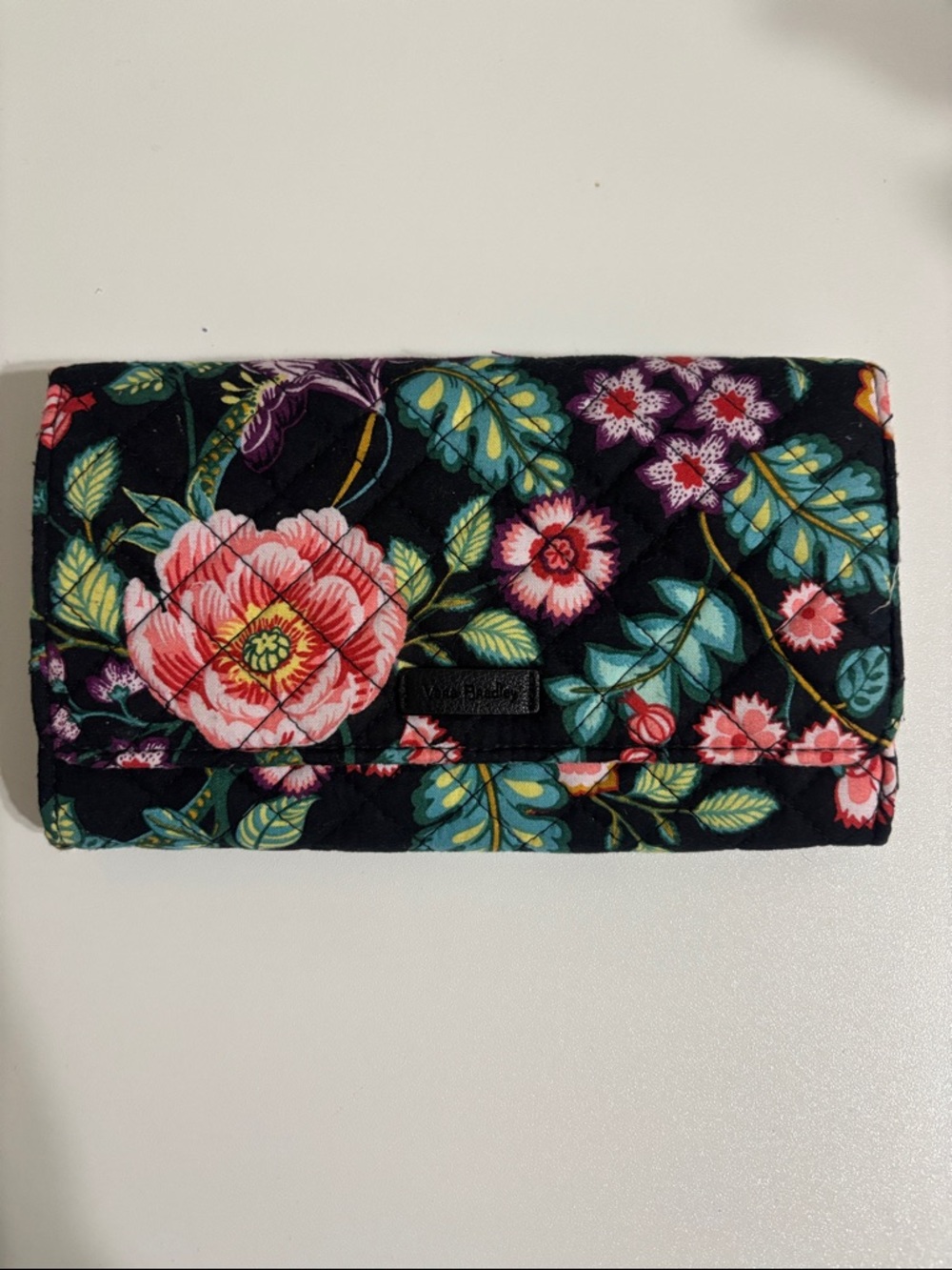 Vera Bradley Tangerine Twist Wallet 8”w x 5” h